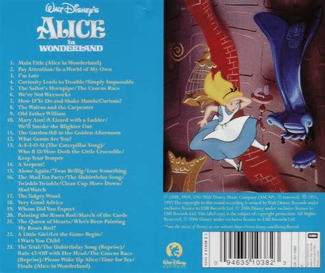 Film Music Site - Alice in Wonderland Soundtrack (Oliver Wallace) - Walt Disney Records (2006)