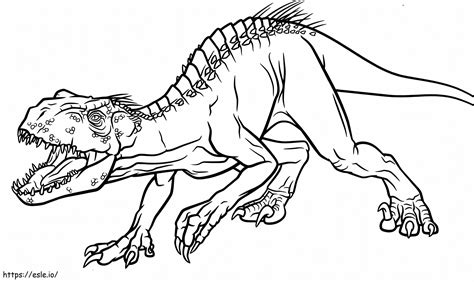 Indoraptor 2 coloring page