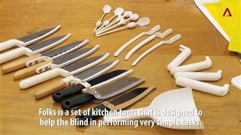 Young designer creates cooking tools for the blind - CNA