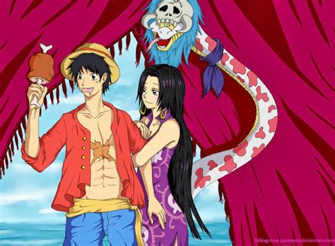 KOLEKSI GAMBAR ONE PIECE: Boa Hancock and Luffy Love