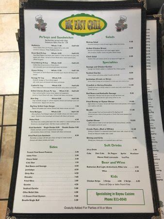 Big Easy Grill, Springfield - Menu, Prices & Restaurant Reviews - TripAdvisor