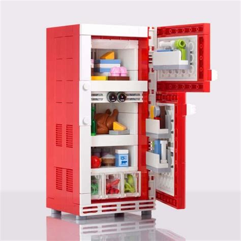 The Retro Refrigerator LEGO Set | Gadgetsin