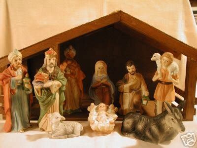 Home Interior Nativity Set - 9 Pc - #5216 - w /Stable | #20154674