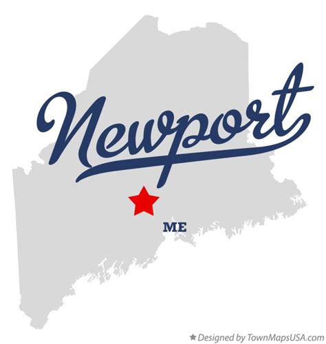 Map of Newport, ME, Maine