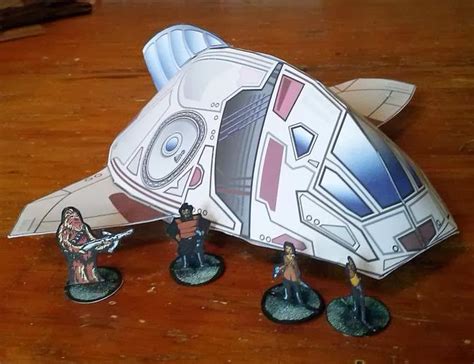 RPG papercraft: Sci-fi Shuttle