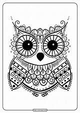 Printables Cute Owl Coloring Pages sketch template