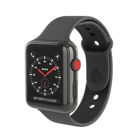 Apple Watch Edition Series 3 42mm with Sport Band Ceramic Black 3D ...