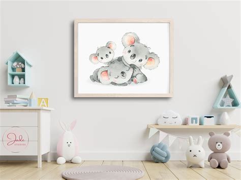 Koala Family Print, Nursery Family Prints, Australian Animals Prints ...