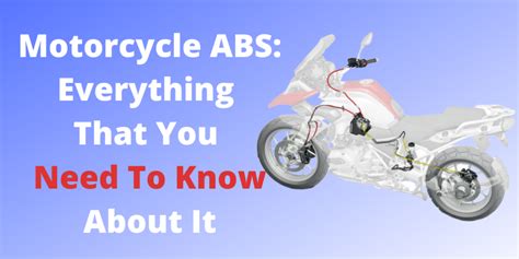 Motorcycle ABS: Everything That You Need To Know About It