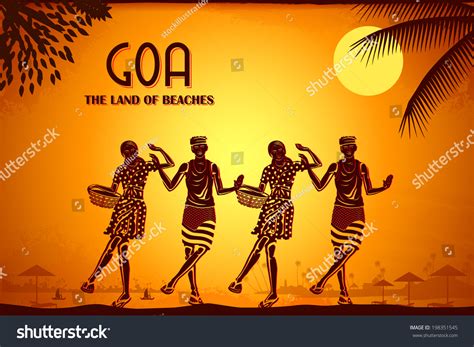 Illustration Depicting Culture Goa India Stock Vector (Royalty Free ...