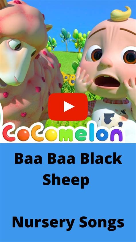 Cocomelon ! Baa Baa Black Sheep! Nursery Songs. in 2022 | Nursery songs, Songs, Sheep nursery