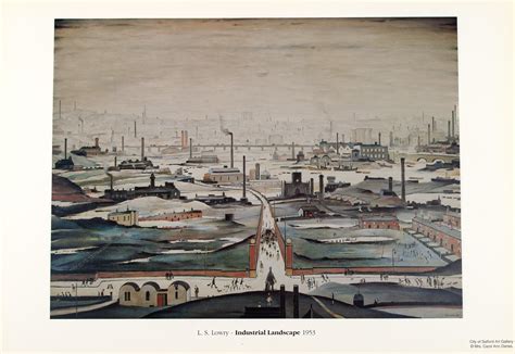 L.S Lowry Art Print- Industrial Landscape – salfordmuseums