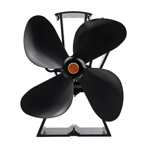 4 Blade Stove Fan- Heat Powered Fan for Wood Burning Stoves or ...