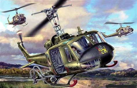 Huey helicopter drawing - usasl