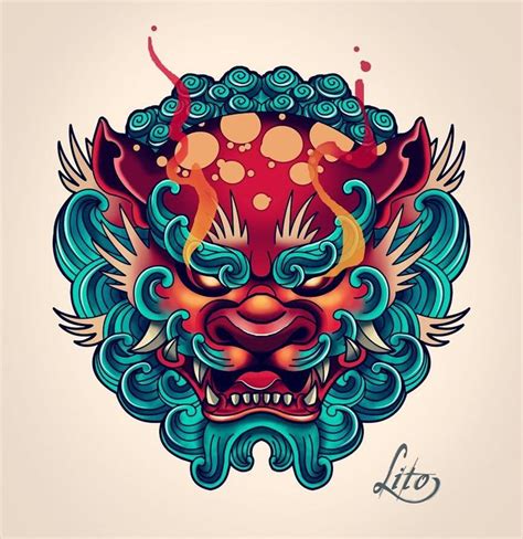 Fu Dog Tattoo Design Irezumi Tattoos, Hannya Tattoo, Men Tattoos ...