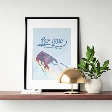 The Kite Runner Poster, the Kite Runner, Book Poster, Movie Poster, Quote Poster. - Etsy