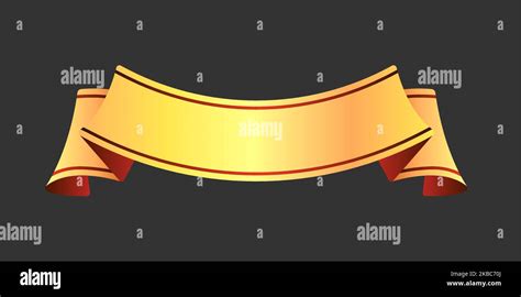 Ribbon banner vector illustration ( text sapce ) | gold Stock Vector Image & Art - Alamy