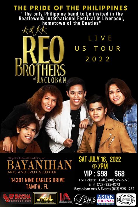 Reo Brothers in Tampa 2022 - Philippine Cultural Foundation, Inc.