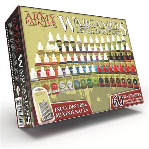 Buy The Army Painter Miniature Painting Kit with 100 Rustproof Mixing Balls Model Paint Set with ...