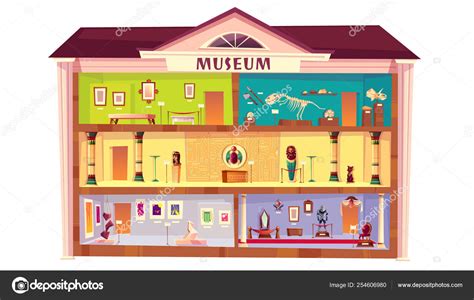 Natural history museum building cartoon vector Stock Vector Image by ...