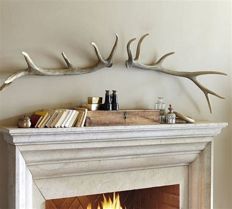 Pottery Barn Oversized Antler Set | Antler wall decor, Modern antler ...