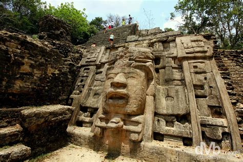 Mask Temple. Lamanai Mayan Ruins, Belize - Worldwide Destination Photography & Insights