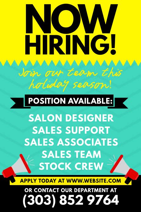 Hiring Flyer Template