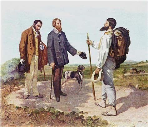 The Meeting (Bonjour Monsieur Courbet), 1854 - Gustave Courbet - WikiArt.org