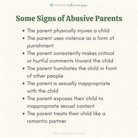 15 Signs You Have Abusive Parents