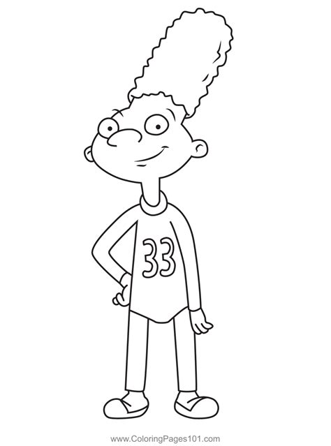 Gerald Martin Johanssen Hey Arnold! Coloring Page for Kids - Free Hey Arnold! Printable Coloring ...