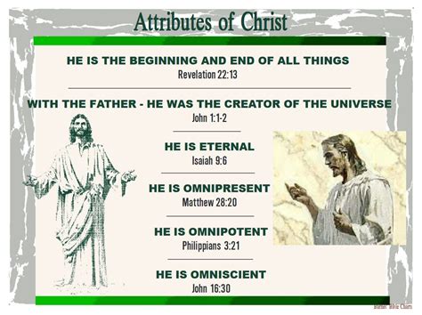 Attributes of Christ | Bible knowledge, Bible study scripture ...