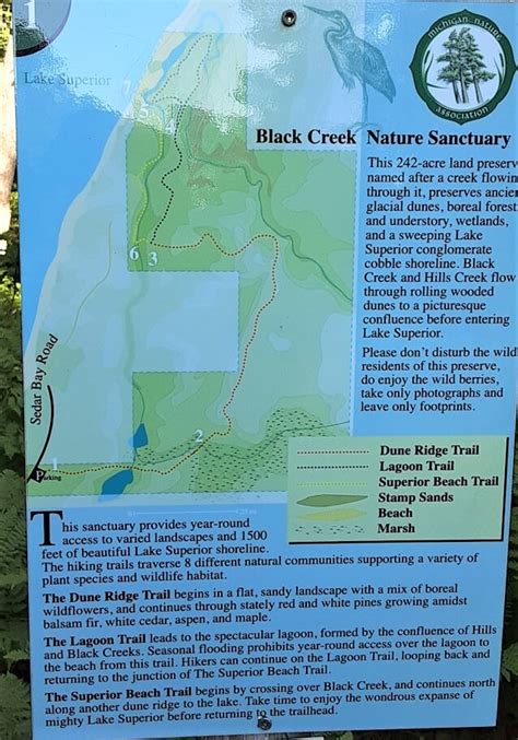 Black Creek Nature Sanctuary Hiking Trail - Lake Superior Circle Tour