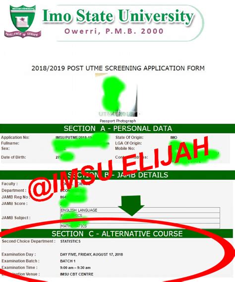 Official: How To Reprint Imsu 2018 Post-Utme Slip – Time And Requirements For Examination.