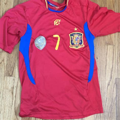 Vintage Spain David Villa Jersey Send offers - Depop