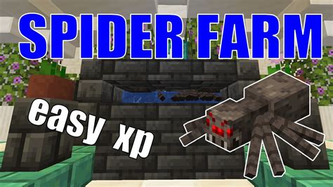 Spider Farm Minecraft | Easy Spider Spawner XP Farm | Java & Bedrock - YouTube