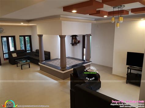 Finished Kerala home design with interior photos - Kerala home design and floor plans