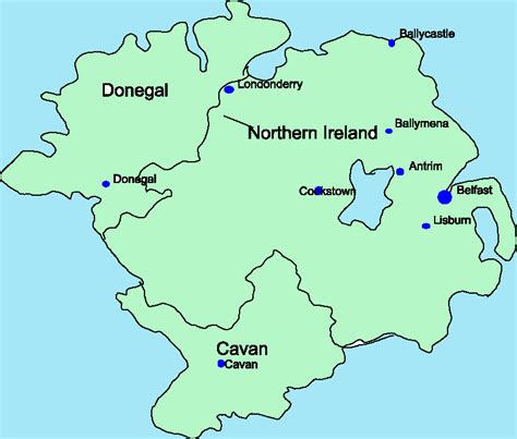 Ulster Ireland Map