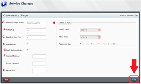 How to Create / Apply Service Charges