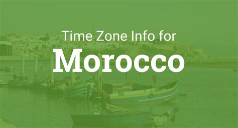 Time Zones in Morocco