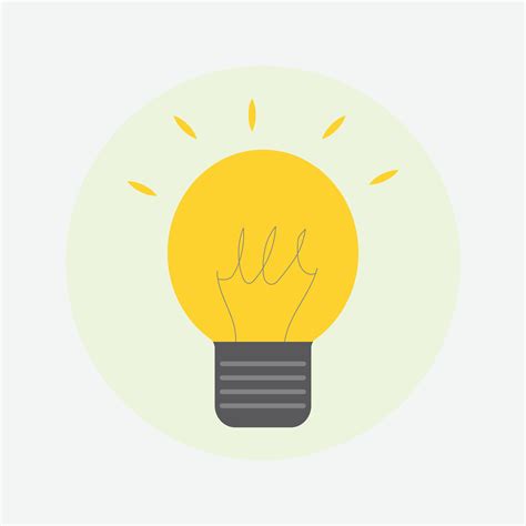 A yellow light bulb with the word light on it 25547608 Vector Art at Vecteezy