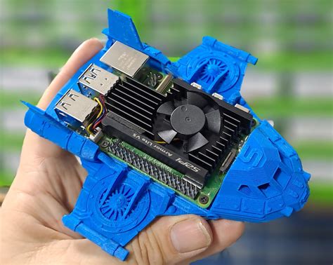 Raspberry Pi 5 Spaceship Case by Tim Skillman | Download free STL model | Printables.com