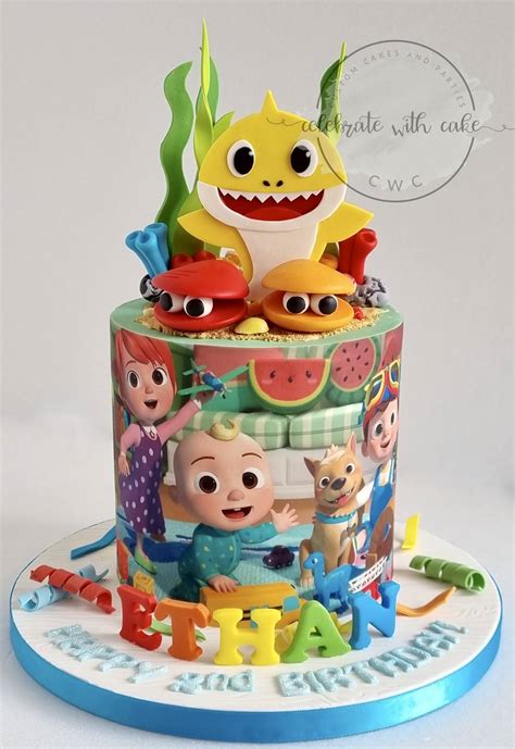 Cocomelon Baby Shark Cake Wiki Cakes | Images and Photos finder