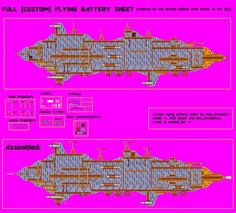 Flying Battery Goliath-Custom Sprite Sheet by Wilson-M28 on DeviantArt