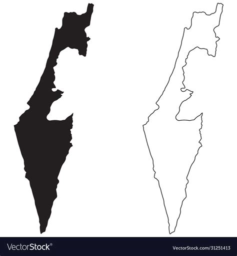 Israel Map Outline - Free Israel Map By The Harstad Collection Teachers ...