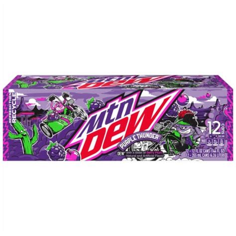 Mountain Dew® Purple Thunder Soda Cans, 12 pk / 12 oz - Fry’s Food Stores