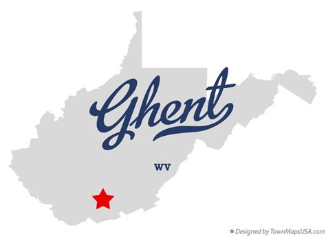 Map of Ghent, WV, West Virginia