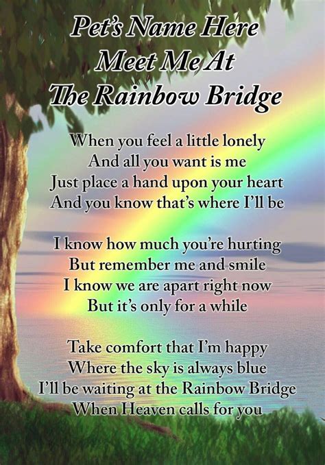 55 Unique Funeral Poems Rainbow - Poems Ideas