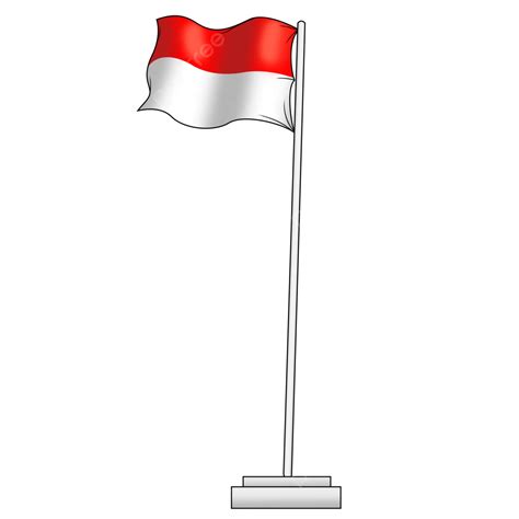 Tiang Bendera Indonesia, Tiang Bendera, Bendera Merah Putih, Indonesia PNG Transparan Clipart ...