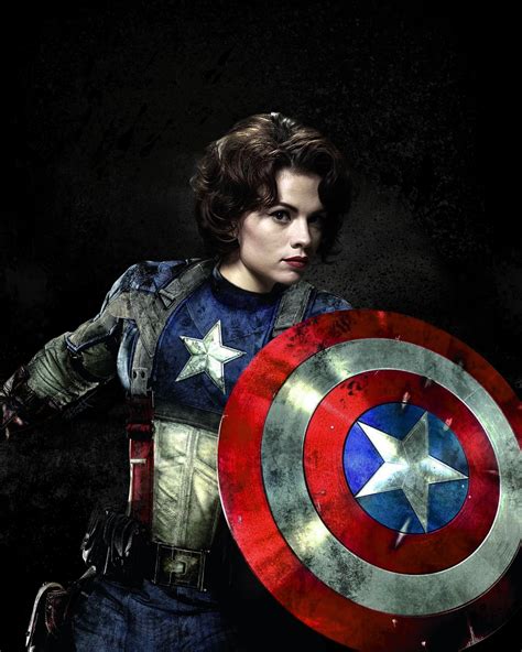 Margaret “Peggy” Carter as Captain America - PAScott's Art and Stuff