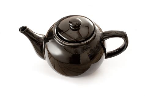 Free Stock Photo 9968 Black ceramic glazed teapot | freeimageslive